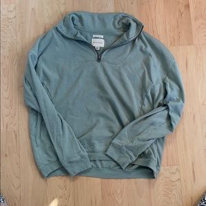 Sage green quarter zip